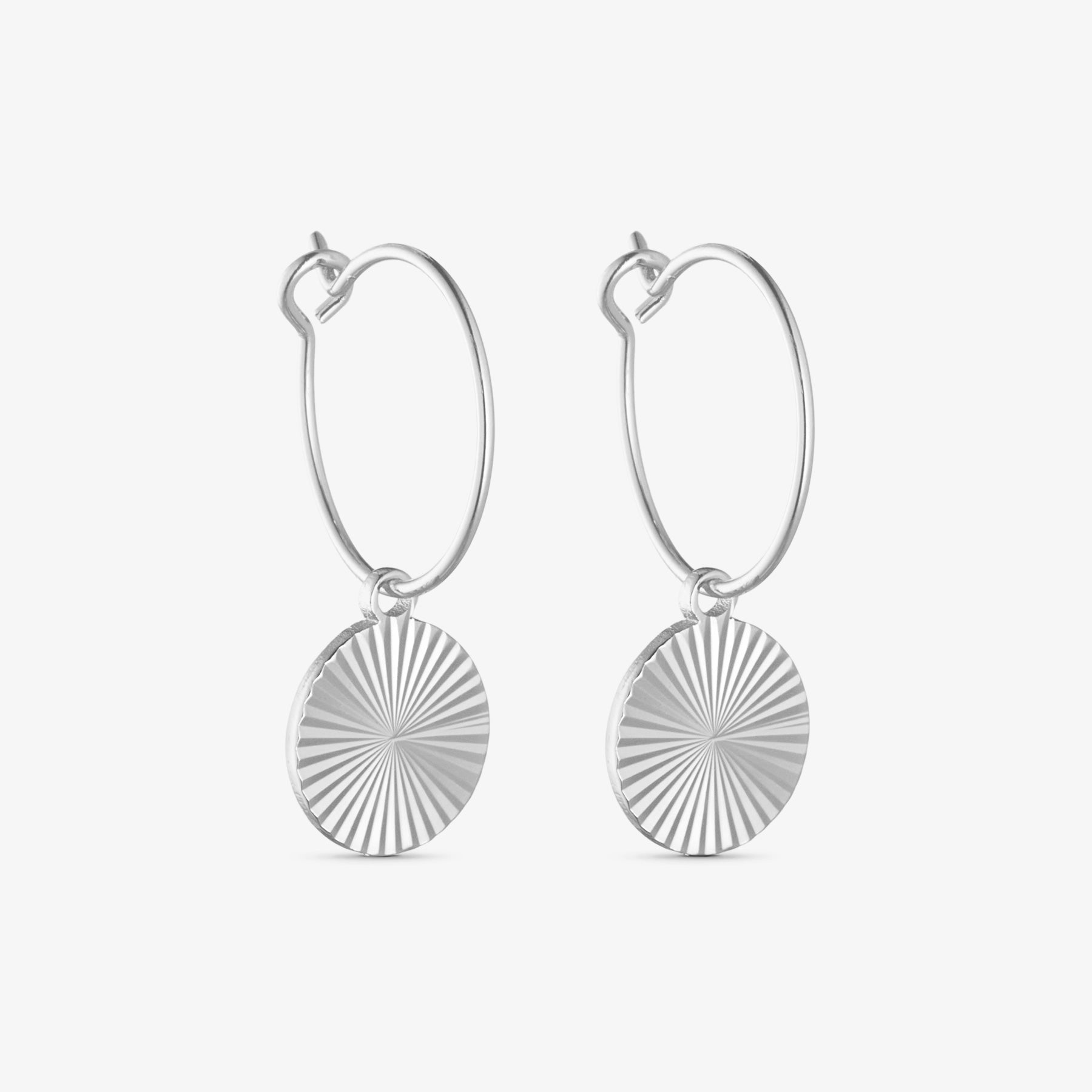 Scarlett Hoop Earrings - Silver Plated