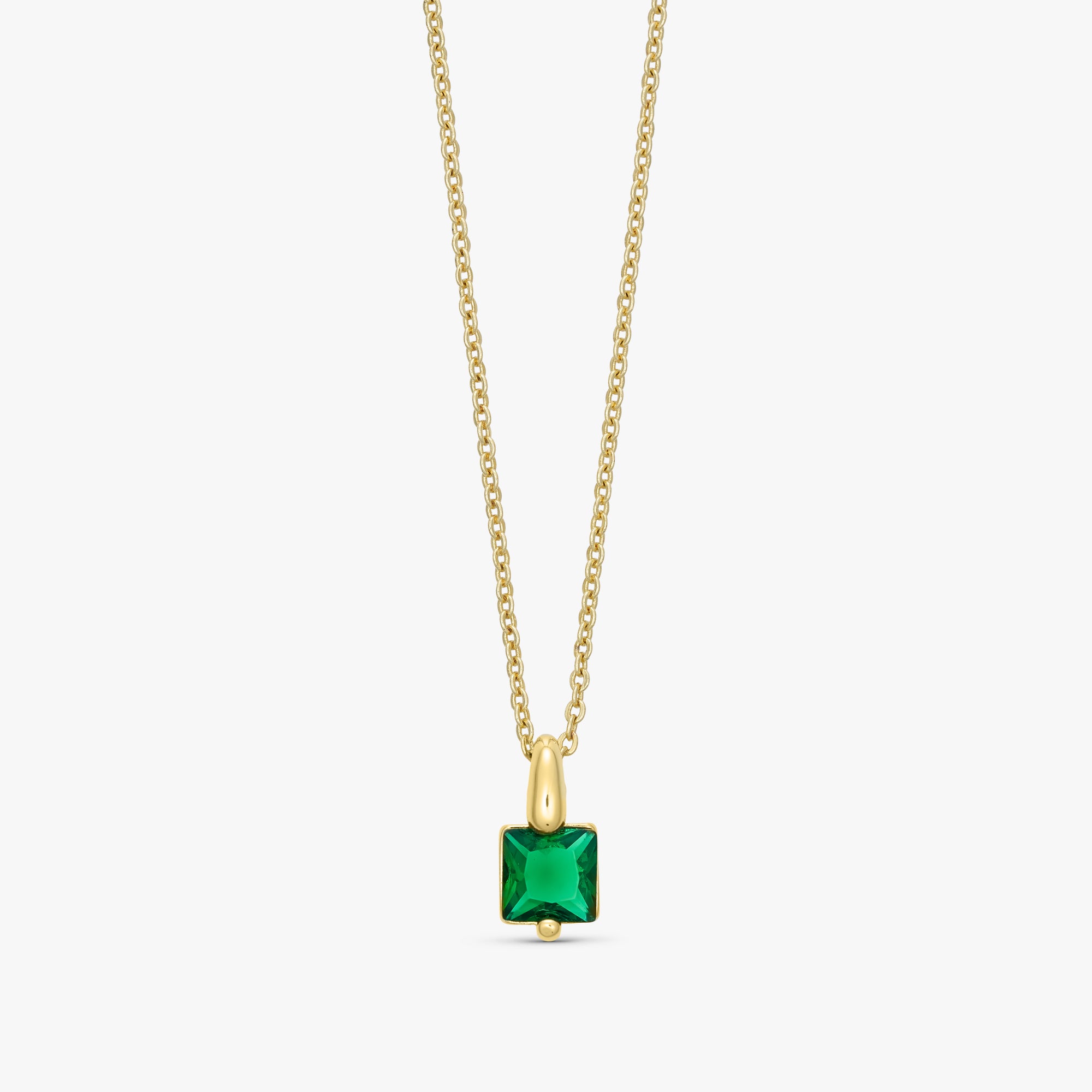 Zia Necklace - Zirconia - 18 carat gold plated