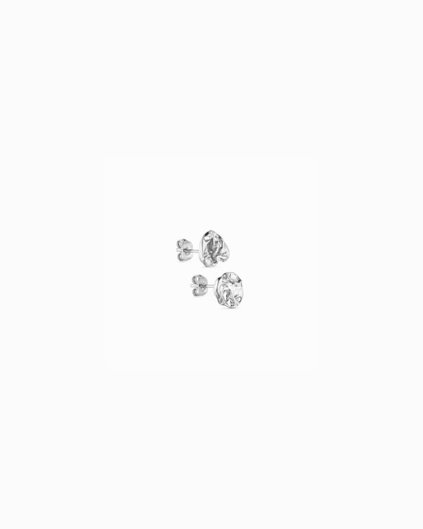 Noelle Stud Earrings Small - Silver plated
