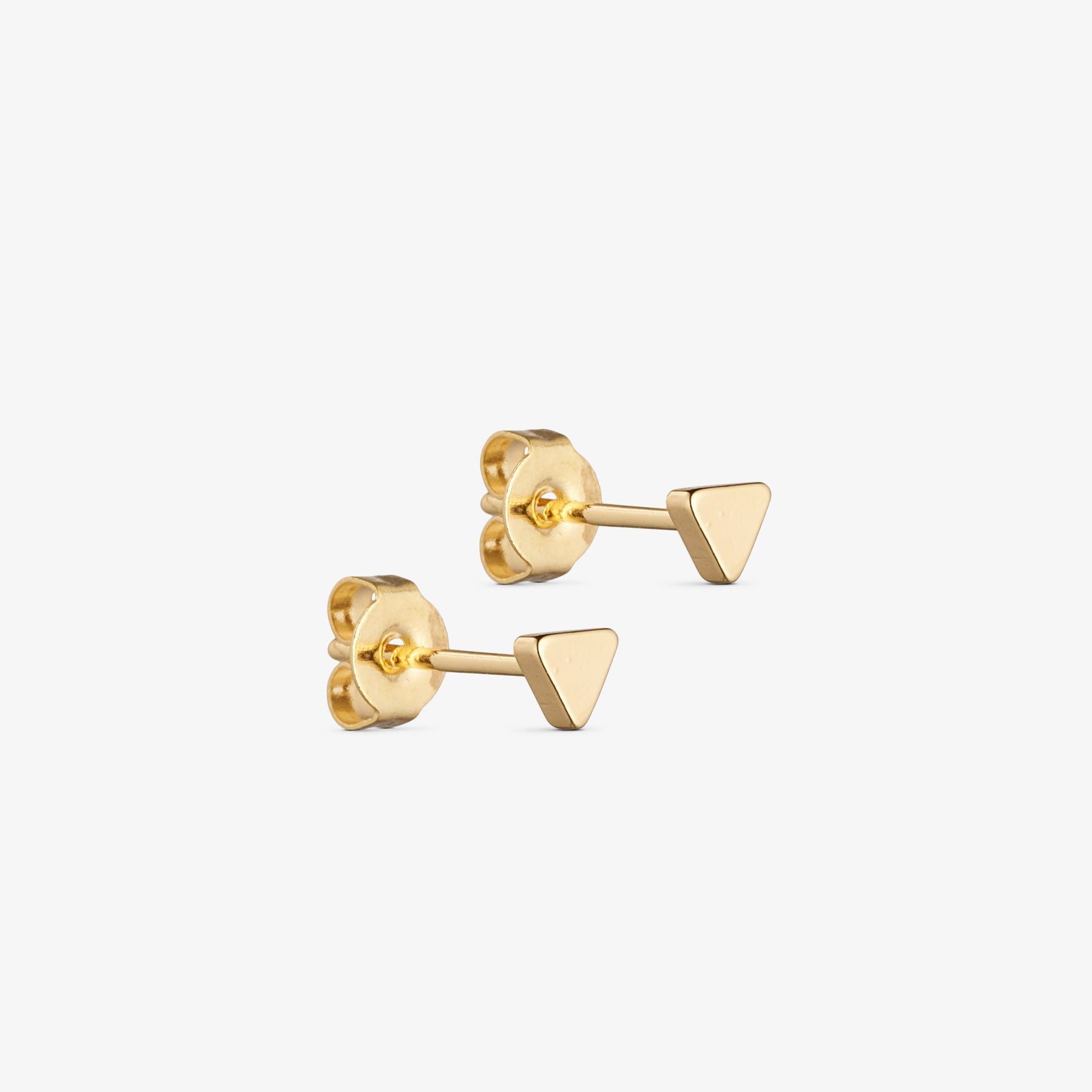 Pil Studs - 18 carat gold plated