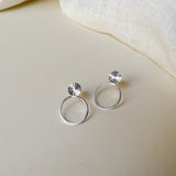 Jewelry Set - Scarlett Earrings / Scarlett Ring - Silver Plated