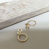 Ellen Earrings - 18 carat gold plated