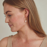 Lea Earrings BIG - 18 carat gold plated