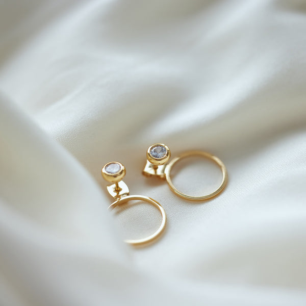 Agnes Earrings - 18 carat gold plated