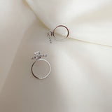 Rose Earrings - Silver Plated
