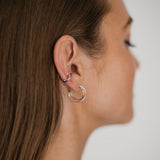 Jewelry Set - Mia Earrings SMALL / Mia Earcuff - Silver Plated