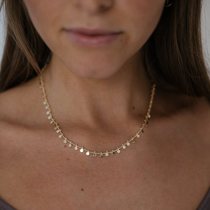 Jewelry Set - Ave Necklace / Ave Bracelet - 18 carat gold plated