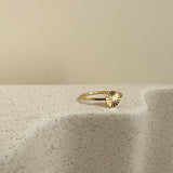 Jewelry Set - Scarlett Earrings / Scarlett Ring - 18 carat gold plated
