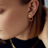 Jewelry Set - Eden Necklace / Eden Bracelet / Scarlett Earrings - 18 carat gold plated
