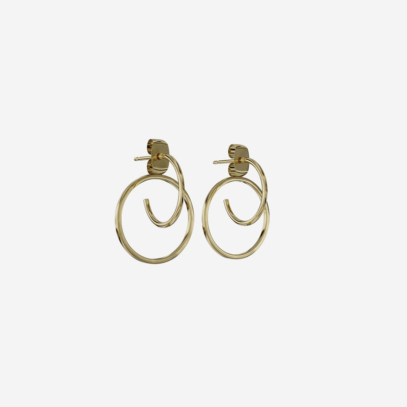 Sharin Earrings - 18 carat gold plated